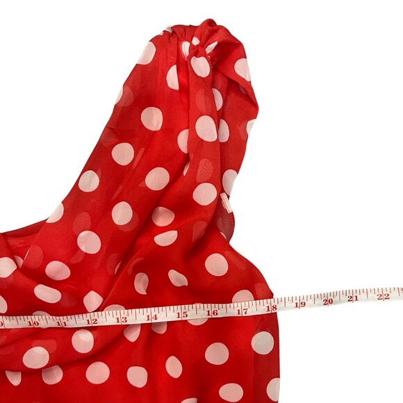 Ronni Nicole Red Polka Dot Dress Women’s Size 12 Vintage Style Pin Up Retro - Picture 7 of 13
